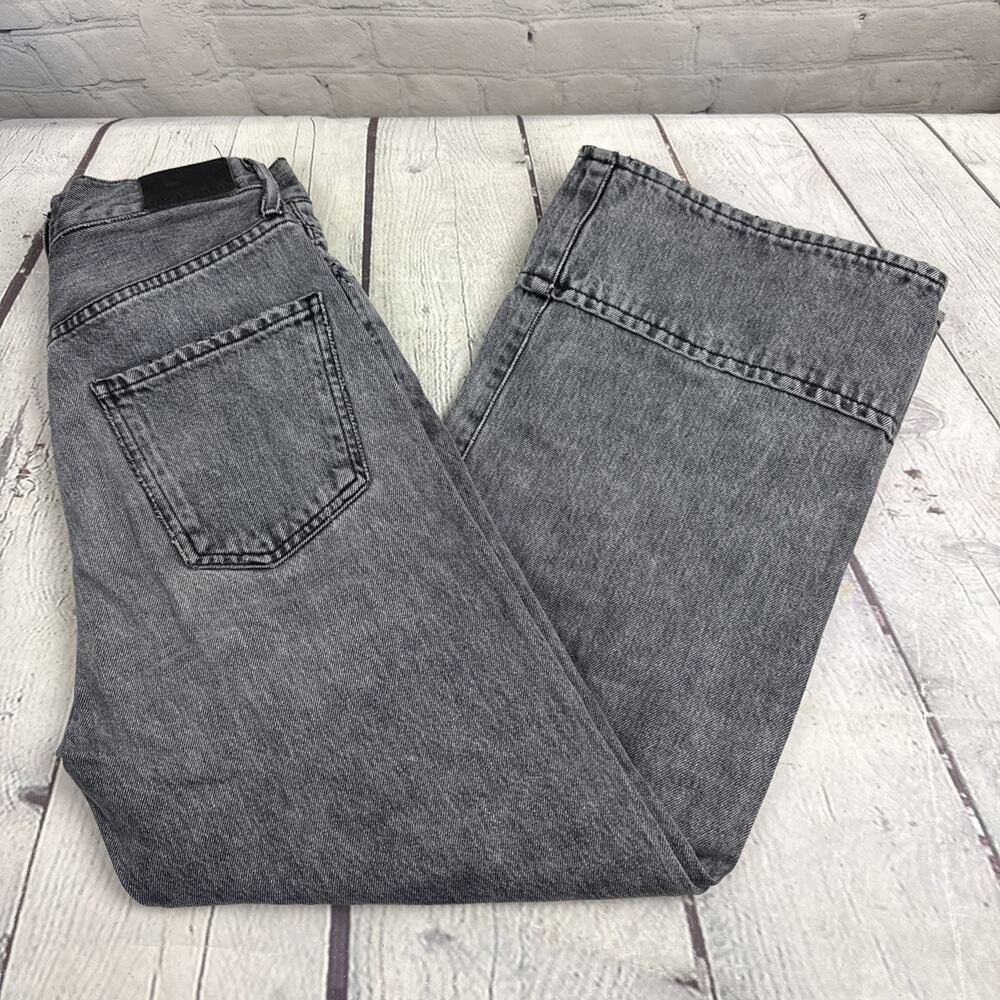 Citizens Light Wash Buttonfly High Rise Wide Leg Tilda Jeans - Size 24 Blk/Gray